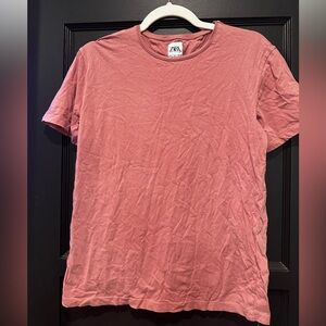 Men’s Zara Pink T-Shirt Size S